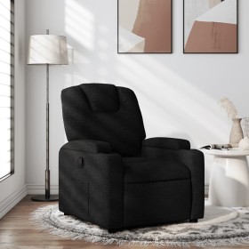 Sillón reclinable de tela negro en Sillones | Comprar online en Foru.es