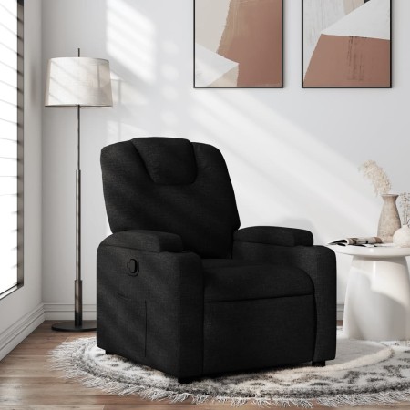Sillón reclinable de tela negro en Sillones | Comprar online en Foru.es