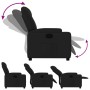 Sillón reclinable de tela negro en Sillones | Comprar online en Foru.es