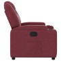 Sillón reclinable de tela rojo tinto en Sillones | Comprar online en Foru.es