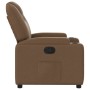 Sillón reclinable de tela marrón en Sillones | Comprar online en Foru.es