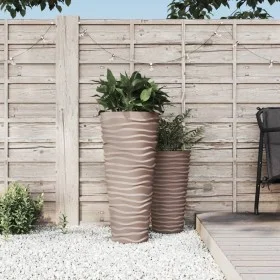 Removable inner planter PP ribbed mocha look 18/45 L by vidaXL, Pots and planters - Ref: Foro24-364691, Price: 56,48 €, Disco...
