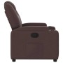 Sillón reclinable de tela marrón oscuro en Sillones | Comprar online en Foru.es