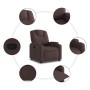Sillón reclinable de tela marrón oscuro en Sillones | Comprar online en Foru.es