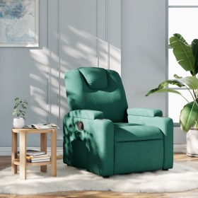 Sillón reclinable de tela verde oscuro en Sillones | Comprar online en Foru.es