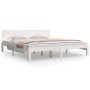 Estructura de cama madera maciza blanco Supe King 180x200 cm de vidaXL, Camas y somieres - Ref: Foro24-810511, Precio: 150,23...
