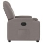 Sillón reclinable de tela gris taupe en Sillones | Comprar online en Foru.es