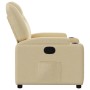 Sillón reclinable de tela crema en Sillones | Comprar online en Foru.es