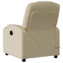 Sillón reclinable de tela crema en Sillones | Comprar online en Foru.es