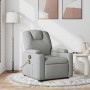 Sillón reclinable de masaje de tela gris claro en Sillones | Comprar online en Foru.es