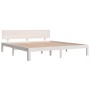 Estructura de cama madera maciza blanco Supe King 180x200 cm de vidaXL, Camas y somieres - Ref: Foro24-810511, Precio: 150,23...