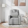 Sillón reclinable de masaje de tela gris claro en Sillones | Comprar online en Foru.es