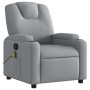 Sillón reclinable de masaje de tela gris claro en Sillones | Comprar online en Foru.es