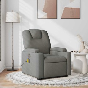 Sillón de masaje reclinable de tela gris oscuro en Sillones | Comprar online en Foru.es