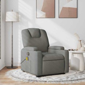 Sillón de masaje reclinable de tela gris oscuro en Sillones | Comprar online en Foru.es