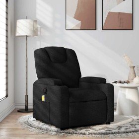 Sillón reclinable de masaje de tela negro en Sillones | Comprar online en Foru.es