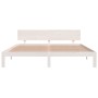 Estructura de cama madera maciza blanco Supe King 180x200 cm de vidaXL, Camas y somieres - Ref: Foro24-810511, Precio: 150,23...