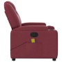 Sillón de masaje reclinable de tela color vino tinto en Sillones | Comprar online en Foru.es