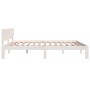 Estructura de cama madera maciza blanco Supe King 180x200 cm de vidaXL, Camas y somieres - Ref: Foro24-810511, Precio: 150,23...