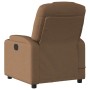 Sillón reclinable con masaje de tela marrón en Sillones | Comprar online en Foru.es