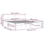 Estructura de cama madera maciza blanco Supe King 180x200 cm de vidaXL, Camas y somieres - Ref: Foro24-810511, Precio: 150,23...