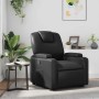 Sillón reclinable de piel sintética negra en Sillones | Comprar online en Foru.es