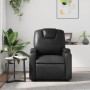 Sillón reclinable de piel sintética negra en Sillones | Comprar online en Foru.es