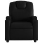 Sillón reclinable de piel sintética negra en Sillones | Comprar online en Foru.es