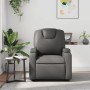 Sillón reclinable de cuero sintético gris en Sillones | Comprar online en Foru.es