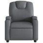 Sillón reclinable de cuero sintético gris en Sillones | Comprar online en Foru.es