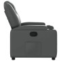Sillón reclinable de cuero sintético gris en Sillones | Comprar online en Foru.es