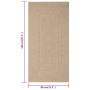 Alfombra ZIZUR apariencia de yute interior y exterior 80x150 cm de vidaXL, Alfombras - Ref: Foro24-364830, Precio: 33,19 €, D...