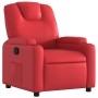 Sillón reclinable de cuero sintético rojo en Sillones | Comprar online en Foru.es