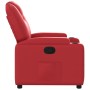 Sillón reclinable de cuero sintético rojo en Sillones | Comprar online en Foru.es