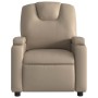 Sillón reclinable de cuero sintético color capuchino en Sillones | Comprar online en Foru.es
