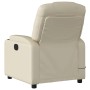 Sillón reclinable de masaje cuero sintético crema en Sillones | Comprar online en Foru.es