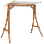 Tumbona columpio con toldo madera maciza abeto acabado de teca de vidaXL, Balancines de jardín - Ref: Foro24-3200619, Precio:...