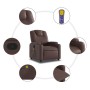 Sillón de masaje reclinable cuero sintético marrón en Sillones | Comprar online en Foru.es