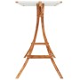 Tumbona columpio con toldo madera maciza abeto acabado de teca de vidaXL, Balancines de jardín - Ref: Foro24-3200619, Precio:...