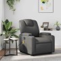 Sillón de masaje reclinable cuero sintético gris en Sillones | Comprar online en Foru.es