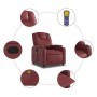 Sillón de masaje reclinable cuero sintético rojo tinto en Sillones | Comprar online en Foru.es
