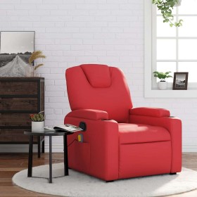 Sillón de masaje reclinable cuero sintético rojo en Sillones | Comprar online en Foru.es