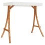 Banco columpio con toldo madera maciza abeto con acabado teca de vidaXL, Balancines de jardín - Ref: Foro24-3200627, Precio: ...