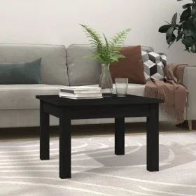 Mesa de centro de madera maciza de pino negro 45x45x30 cm de vidaXL, Mesas de centro - Ref: Foro24-814228, Precio: 40,24 €, D...