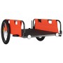 Remolque para bicicletas hierro y tela Oxford naranja de vidaXL, Remolques para bicicletas - Ref: Foro24-94173, Precio: 95,90...