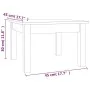 Couchtisch aus massivem schwarzem Kiefernholz, 45 x 45 x 30 cm von vidaXL, Couchtisch - Ref: Foro24-814228, Preis: 40,24 €, R...