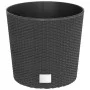 Macetero interior extraíble PP ratán gris antracita 15/15,3 L de vidaXL, Maceteros y jardineras - Ref: Foro24-364684, Precio:...