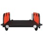 Remolque para bicicletas hierro y tela Oxford naranja de vidaXL, Remolques para bicicletas - Ref: Foro24-94173, Precio: 95,90...