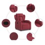Sillón reclinable de tela rojo tinto en Sillones | Comprar online en Foru.es