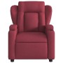 Sillón reclinable de tela rojo tinto en Sillones | Comprar online en Foru.es